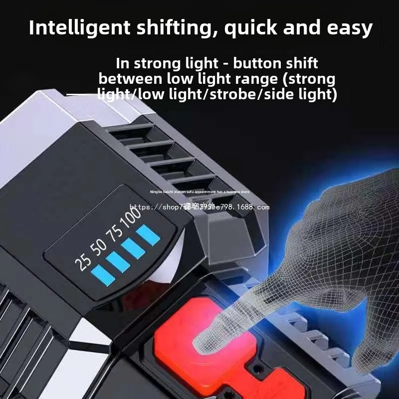 

Мощные перезаряжаемые светодиодные фонарики, 5 светодиодов, фонарик для кемпинга с боковым освещением, легкий наружный светильник, материал ABS