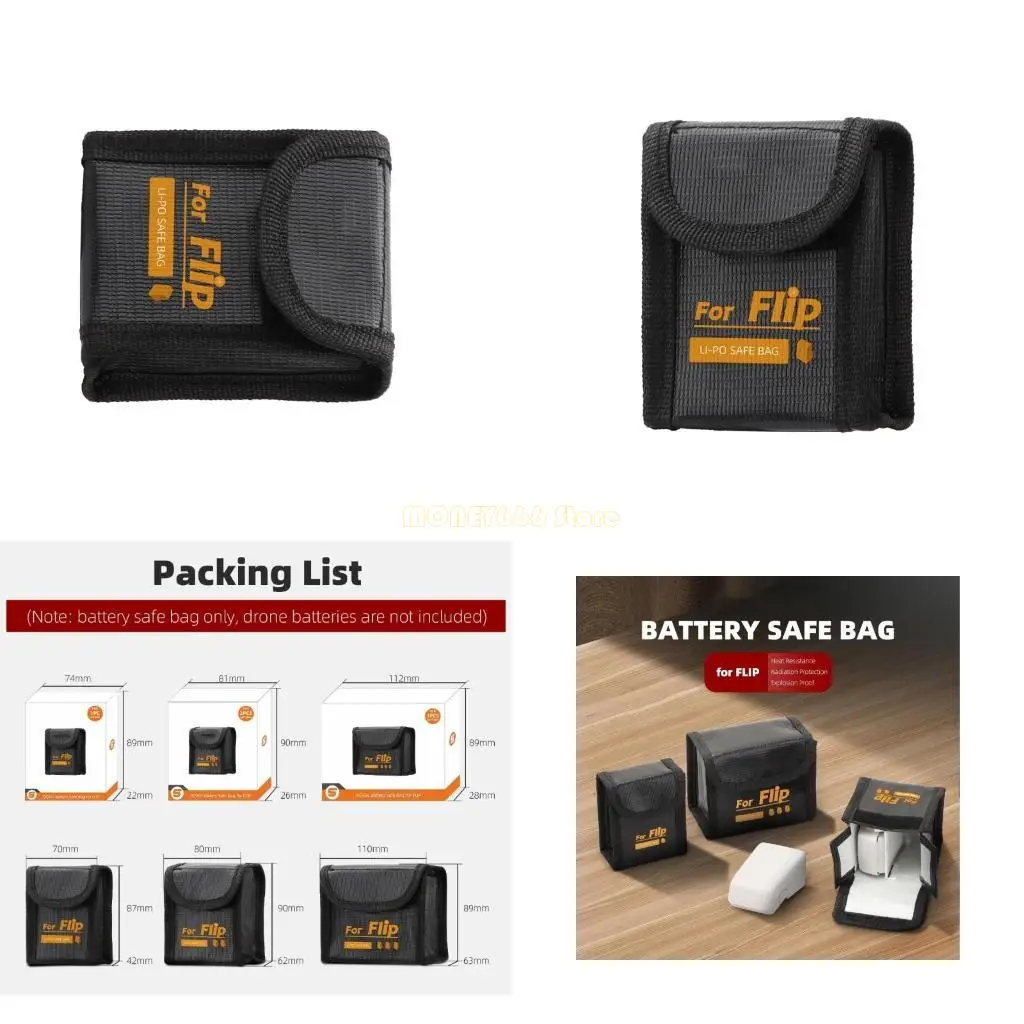 F62C с высокой температурой пакета для мешка для флип -литийной батареи безопасное хранение F62C с высокой температурой пакета для мешка для флип -литийной батареи безопасное хранение