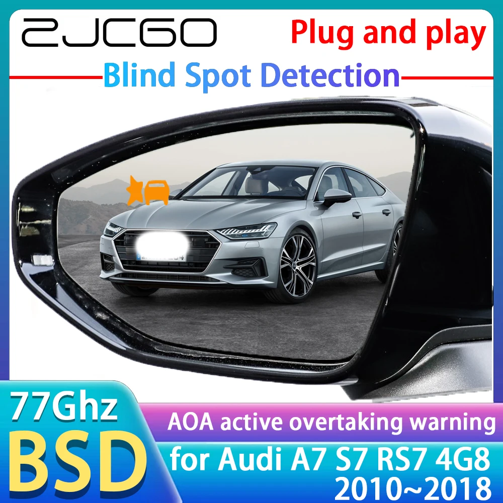 77GHz Radar Detector BSD Blind Spot Detective Alert Mirror Assistance Accessories For Audi A7 S7 RS7 4G8 2010~2018