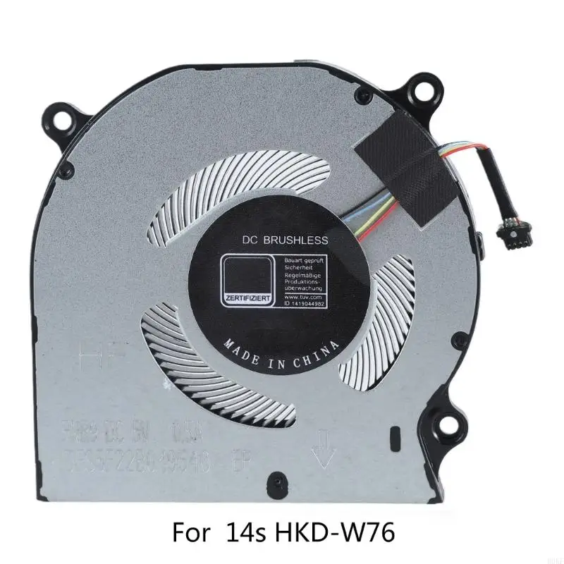 B0KF CPU Fan Cooler Portable Power Power GPU Radiator untuk Matebook 14S HKD-W56