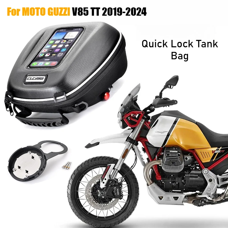 

Мотоциклетная сумка на бак для MOTO GUZZI V85 TT V85TT, водонепроницаемая сумка с быстрой блокировкой, навигационная гоночная сумка, рюкзак, верхний чехол