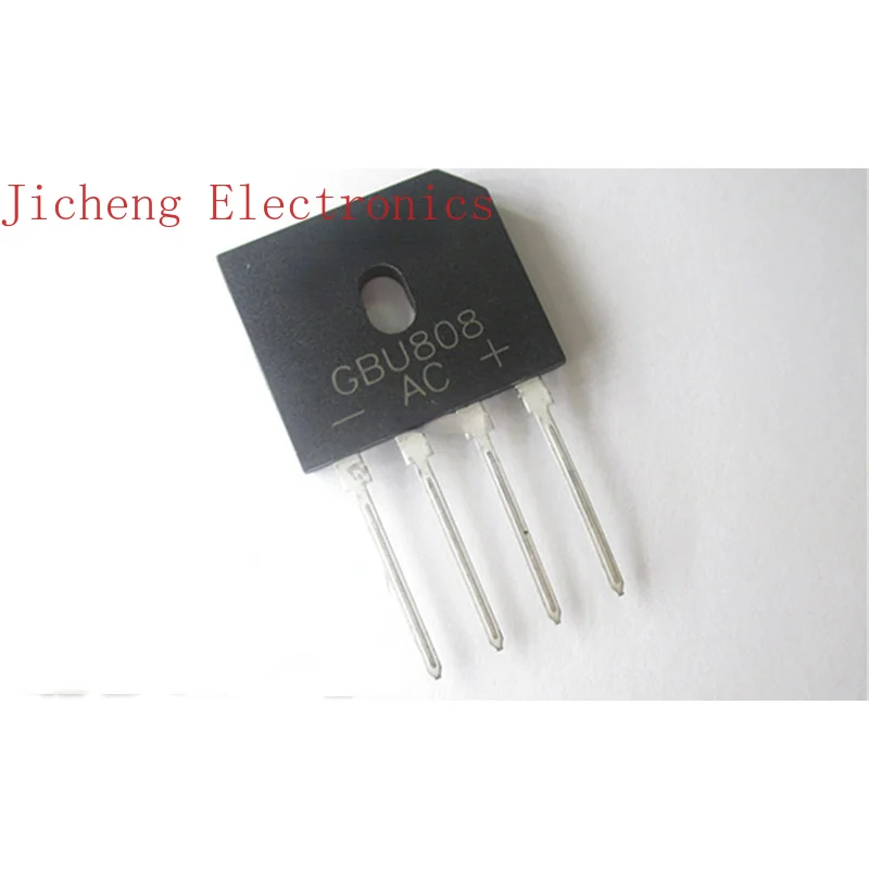 10PCS Brand-new GBU808 8A800V Rectifier Bridge Stack   Ultra-thin Flat 808