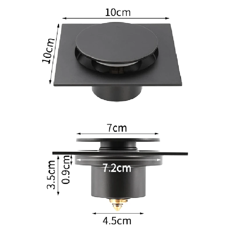 Shower Floor Drain Kit Odor-Proof Shower Drain Sink Stopper With -Up Function