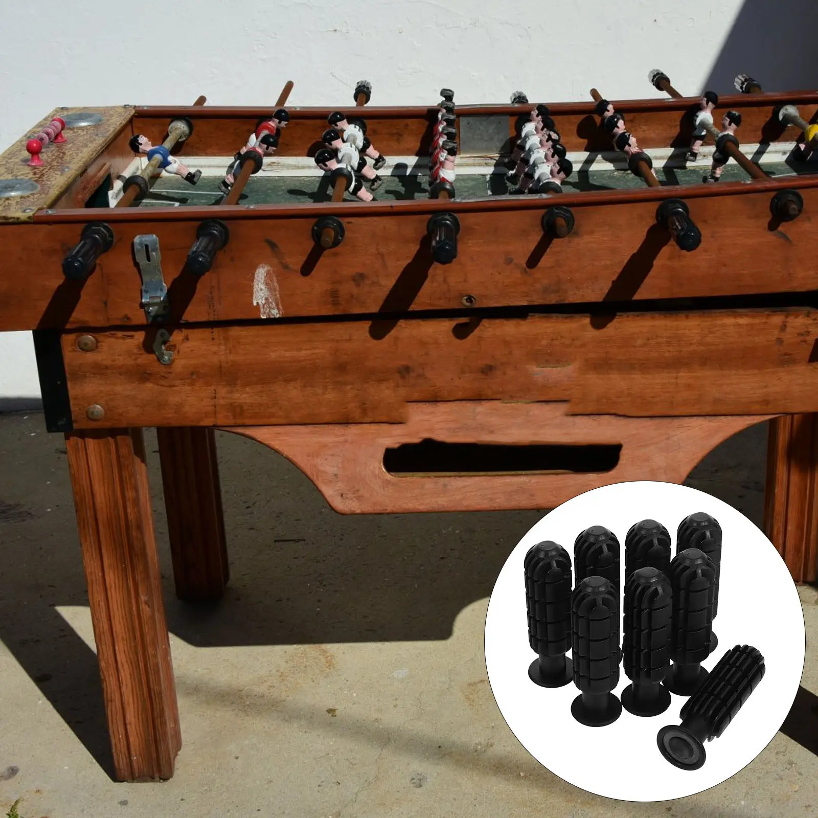 

8 шт. сменных ручек для настольного футбола, прочные, из полипропилена, с защитой от скольжения, эргономичный дизайн, практичные, маленькие, для настольного футбола