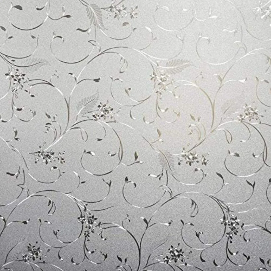

Static Cling Non-Adhesive Window Film Frosted Glass Film Bathroom Door Glass Decoration Window Film Privacy Covering 29.5"x 118