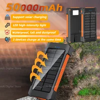 Banco de energía solar 50000mAh para camping - 13.89 € Banco de energía solar 50000mAh para camping