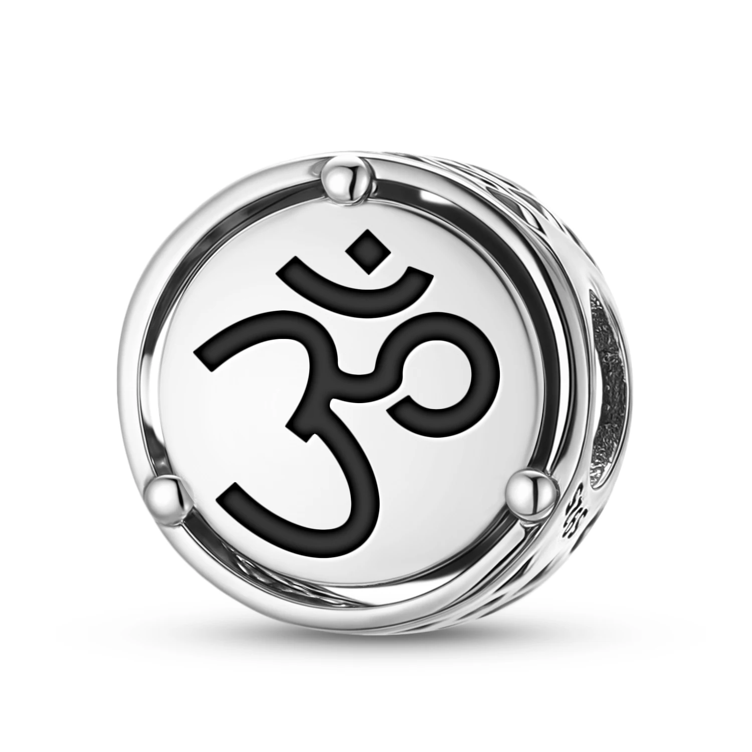 

Buddhist Om 925 Sterling Silver Symbol Charm Fit Original Bracelet Diy Jewelry Accessories Family Bead