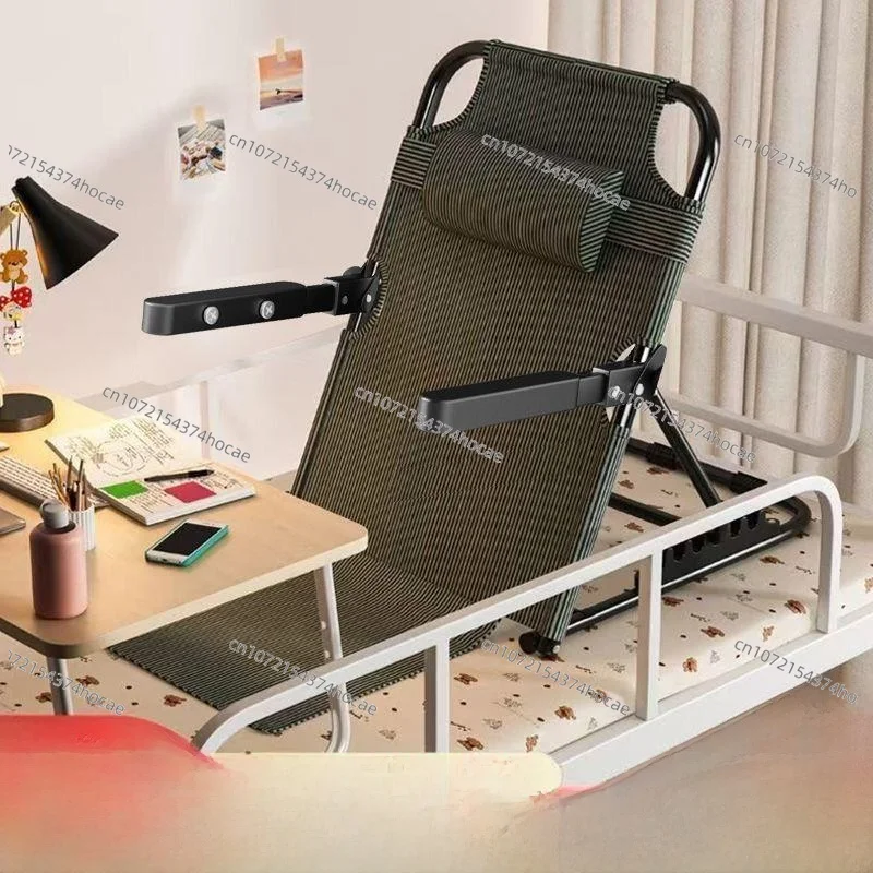 Elderly Bedside Backrest Chair Stacking Chair Tatami with Armrest Backrest Student Dormitory Lazy Godsend Home Decor Pillow