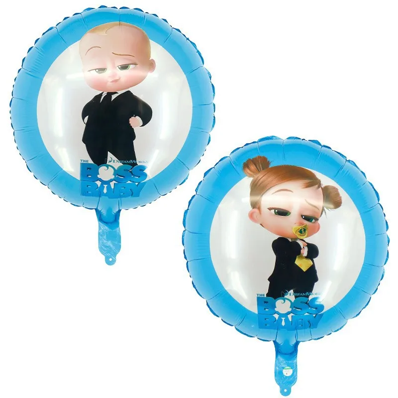 Disney Cartoon The Boss Baby Series per bambini Compleanno Decorazione per feste a tema Forniture Set di palloncini in pellicola di alluminio