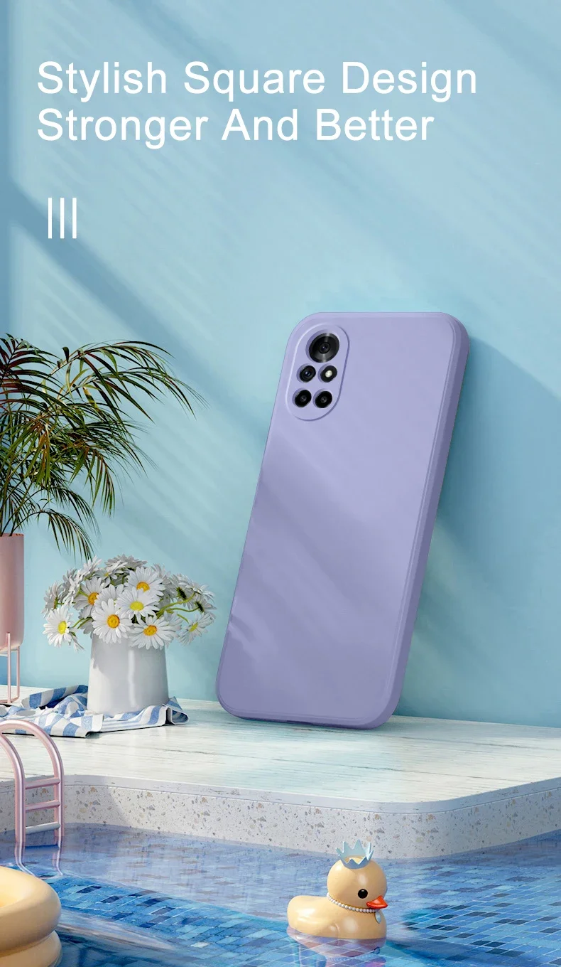 Luxury Liquid Silicone Phone Case For Huawei Y5p Y6p Y7p Y6s Y9s Y7a Y9a Y5 Y6 Y7 Pro 2018 Y9 Prime 2019 Soft Thin Candy Cover