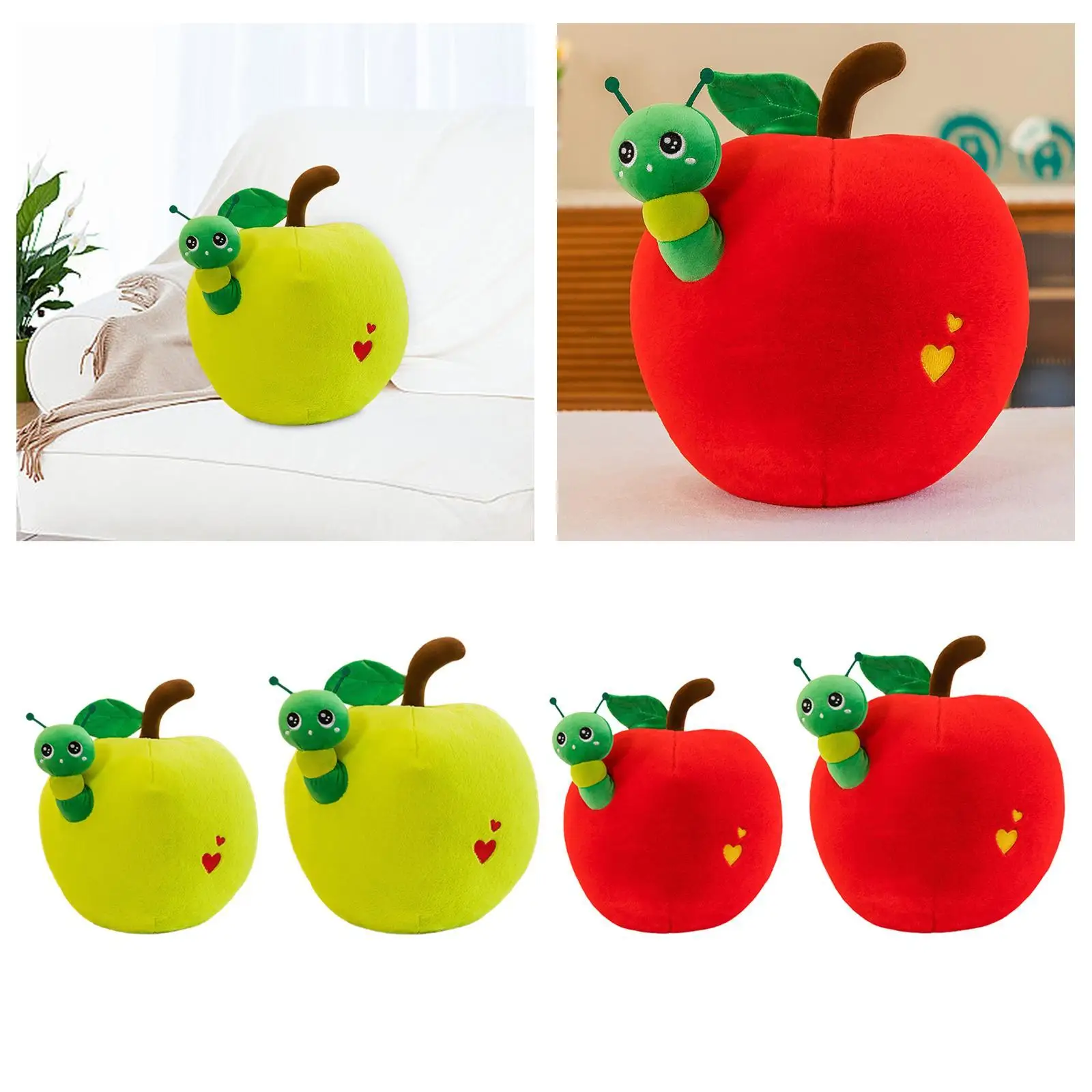 Juguete de peluche de frutas, Animal relleno de dibujos animados para regalos de cumpleaños, familia y adolescentes