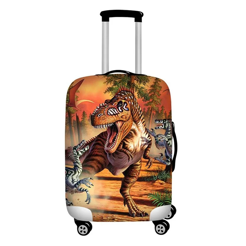 Thicken Elastic Luggage Cover Dinosaur Pattern Baggage Covers Suitable 19 To 32 Inch Suitcase Case Dust Cover Travel Accessories