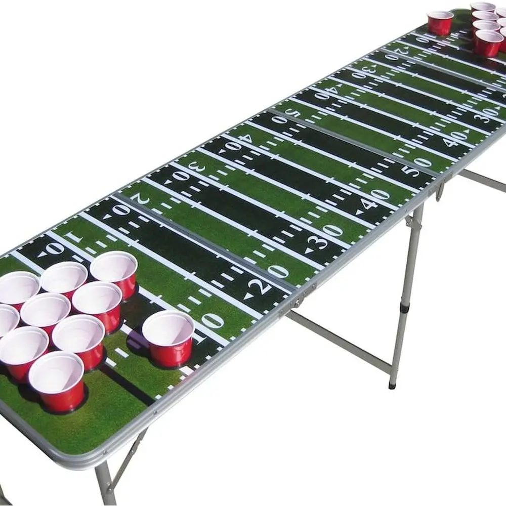 

Field Game Pong Table with Predrilled Cup Holes