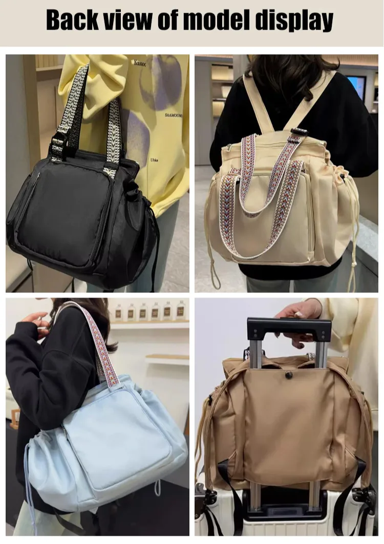 Multifunktionaler Damen-Rucksack, Reise-Organizer, Wickeltasche, große Kapazität, Umhängetasche zum Stillen, Umhängetasche für Schwangere – Detail 4