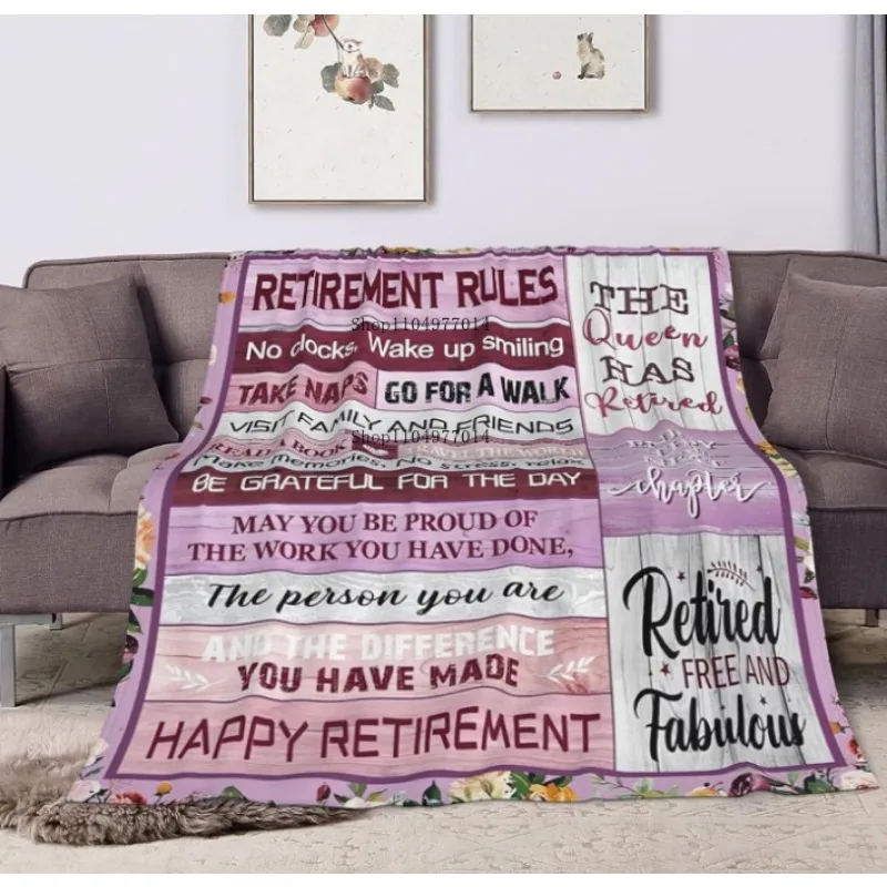 هدايا التقاعد للنساء، بطانية التقاعد السعيدة للممرضات والمعلمين، هدية وداع للزملاء والرئيسين #2