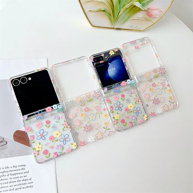 

Colorful Graffiti Flowers for Samsung Galaxy Z Flip 7 6 5 4 Protective Back Cover for ZFlip5 ZFlip6 ZFlip7 Case Shell