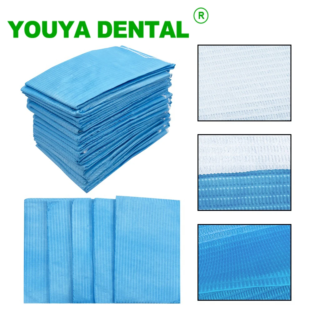 

125pcs/bag Disposable Dental Napkins Chest Towel Dentist Bibs Tattoo Clean Pad Tattoo Table Covers Clean Pad Tattoo Accessories