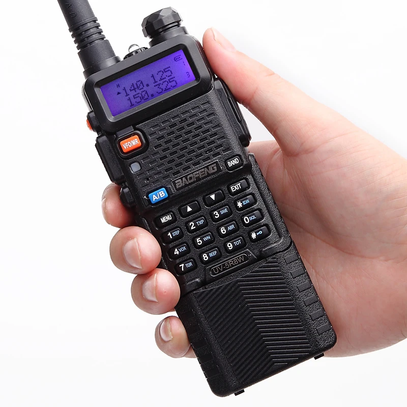 Baofeng-Walkie Talkie Portátil de Alta Potencia, Batería de 8W, 3800mAh, 10km, Radio Bidireccional, Banda Dual, Cb Ham Radio, 2 piezas