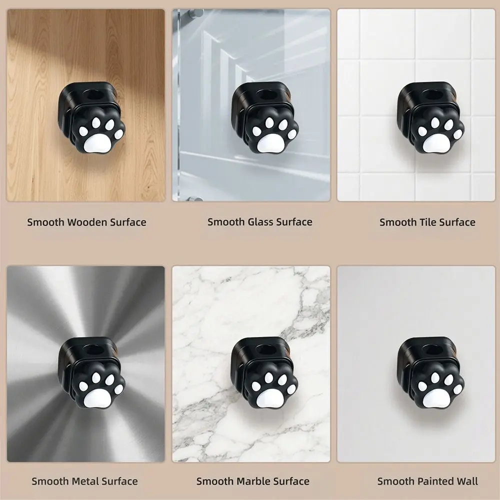 

5pcs Cute Magnetic Desktop Cable Organizer Self-adhesive 3D Cat Claw Charging Line Winder Cable Holder