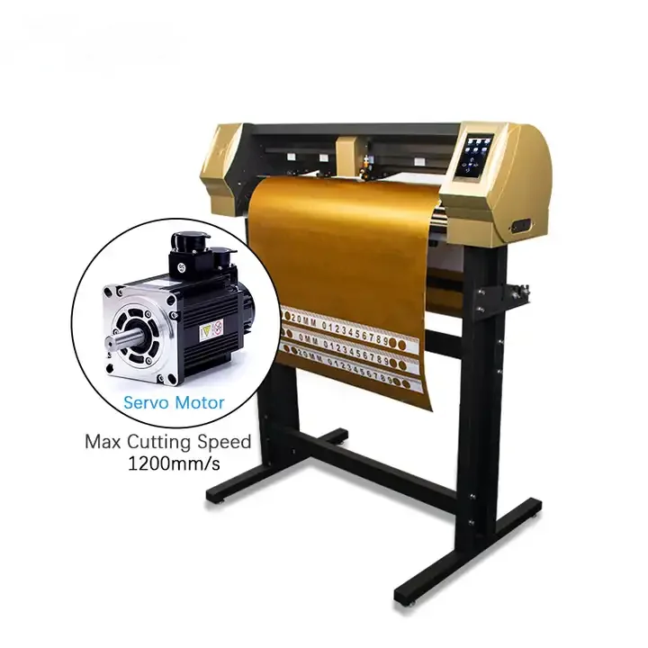 CCD Camera Low Noise High Speed Vinyl Cutting Machine 48 Inches Servo Motor Graph Cutter Plotter 28inch