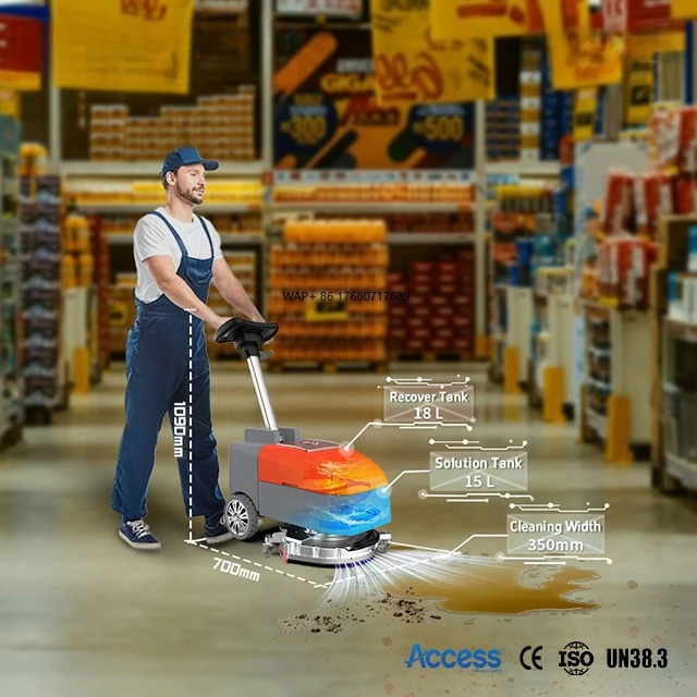 Relion Craftsman R-X350 جهاز تنظيف الأرضيات الكهربائي التجاري 36 فولت 400 وات سهل الاستخدام لتنظيف المياه الباردة لمدة سنة واحدة #1