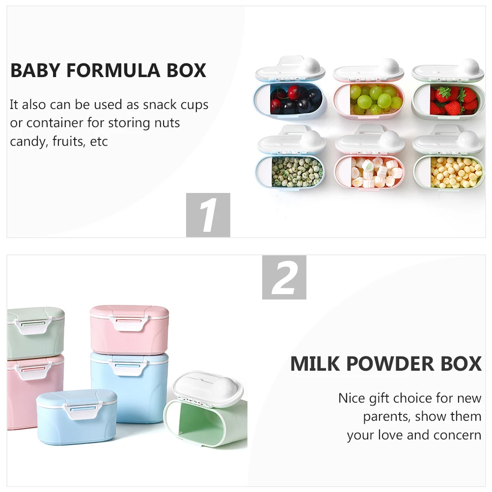 

Portable Baby Formula Dispenser Leak-Proof Powder Holder Snack Cup Travel Food Container for Milk Powder Great for Parents