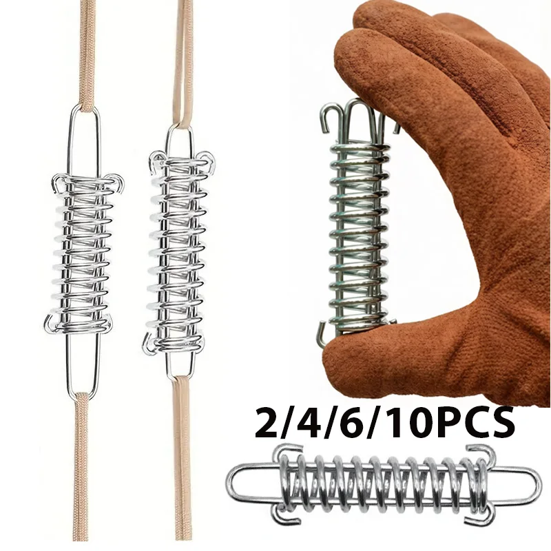Heavy Duty Tent Spring Hook Stainless Steel Shock Absorbing 