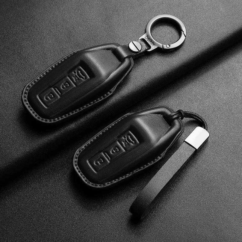 

Leather Car Key Case Cover Shell For Audi A3 A5L Q6 A6L A6 A7 Q7 Q3 Q5 Car Remote Key Case Cover Protector Decorative Accessorie