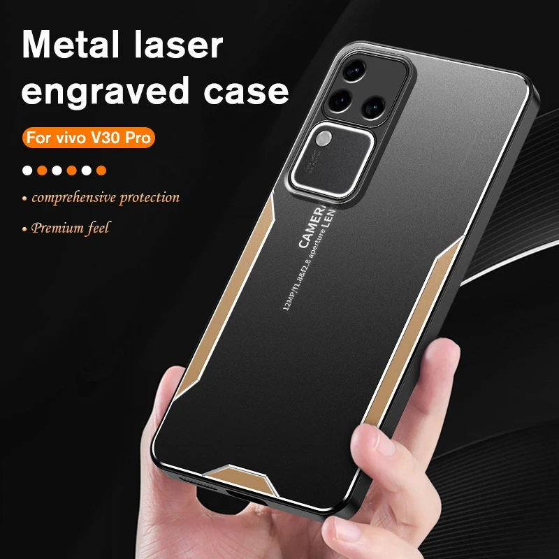 Metal Shockproof Back Cover For vivo V30 Pro 5G Full Lens Protective Case For vivoV30Pro v 30pro Anti Scratch Luxury Shell Capas