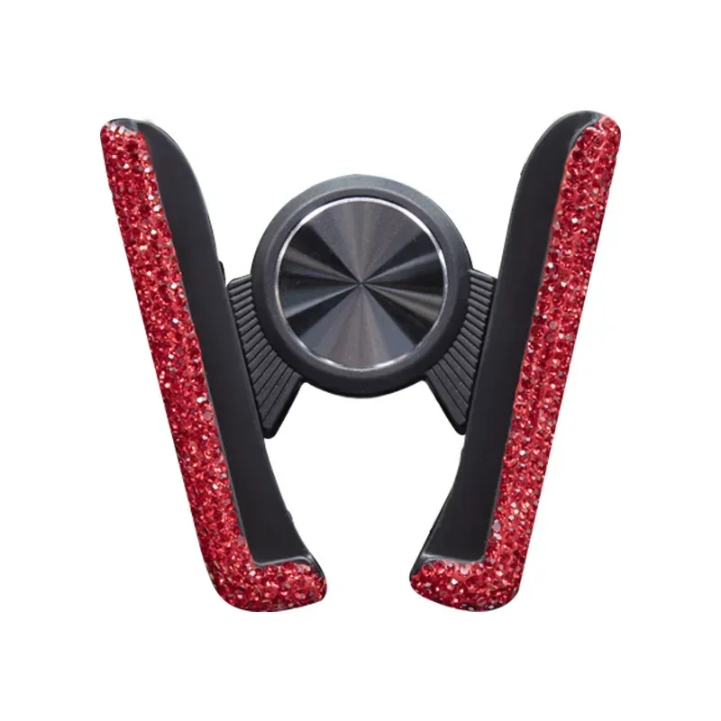 Car Phone Holder Diamond Crystal Car Air Vent Mount Clip Mobile Phone Holder Stand In Auto Bracket Interior Accessories Women