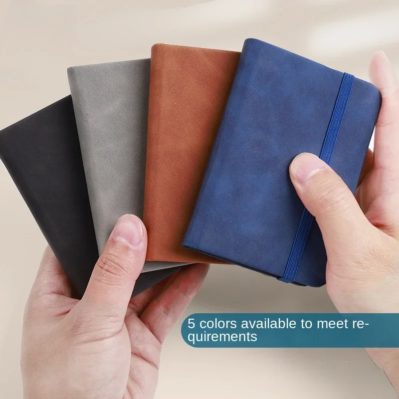 Mini Book A7 Small Notebook Portable Portable Notepad Small Pocket Skin Feeling Leather Waterproof Notes school supplies