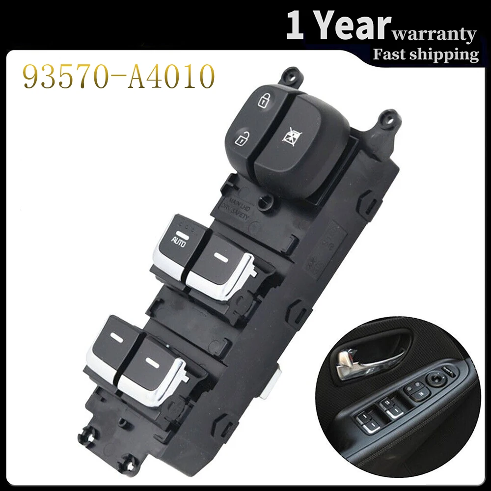 

Front Left Electric Power Window Switch Glass Lifter Control Button for Kia Rondo Carens 2013-2015 2016 93570-A4010 93570A4010