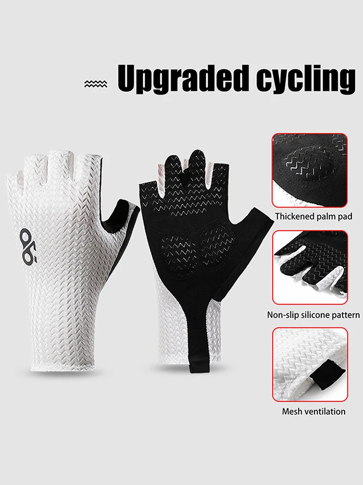 AliExpress {MAX-111} Summer Breathable Half Finger Cycling Gloves Ultralight Road Bike Gloves Anti-Slip Silicone Pad Cooling Sport Gear