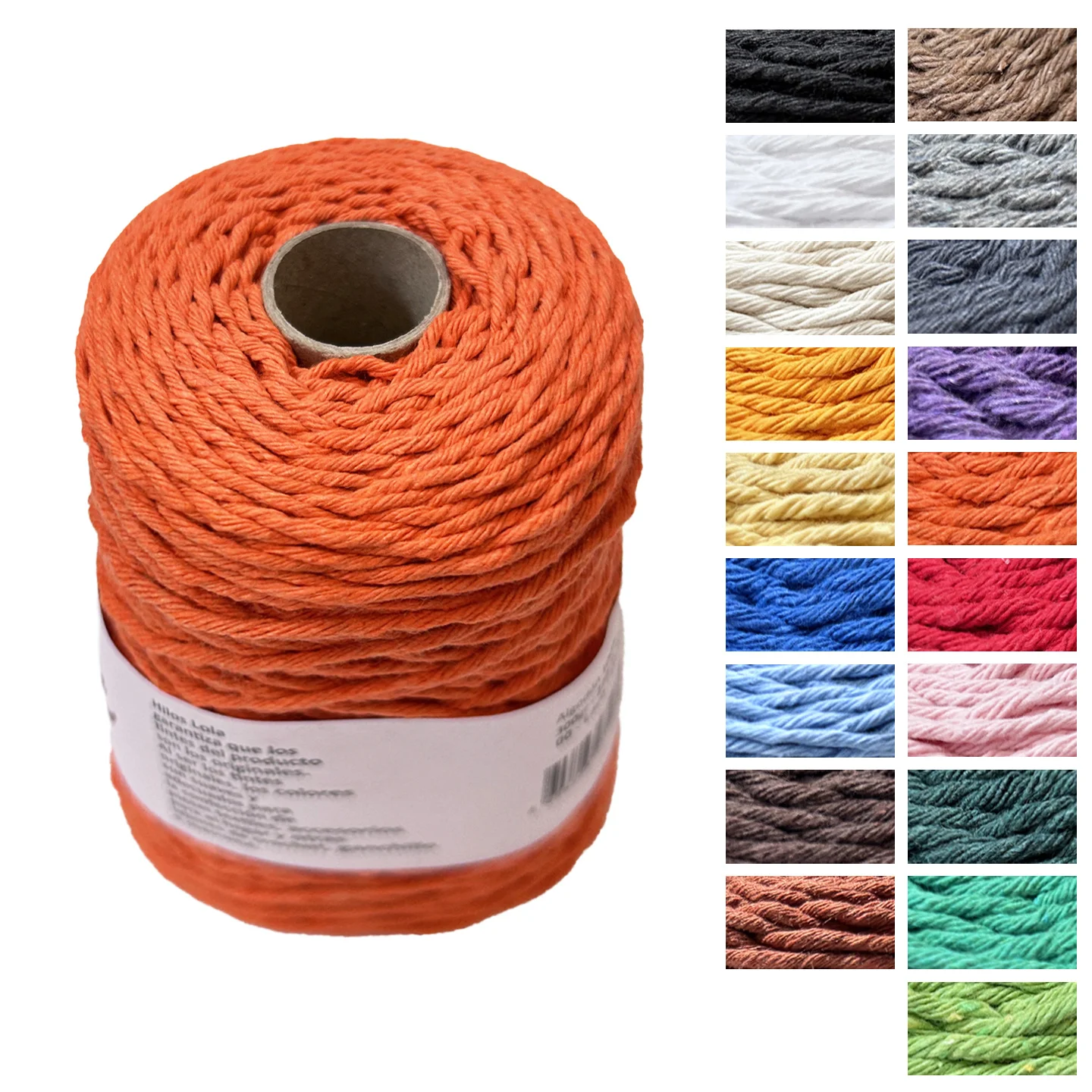 Bobina de Hilo Barbante 300gr-270m Aprox. 100% algodón Barbante Ecológico / Hilo de Macramé Ecológico