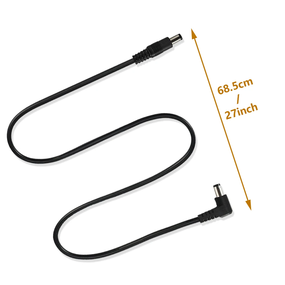 Guitar Effect Pedal Power Cord DC Power cable 5.5 x 2.1mm Connector Supply Patch Electric Guitars Accessories Male to Male