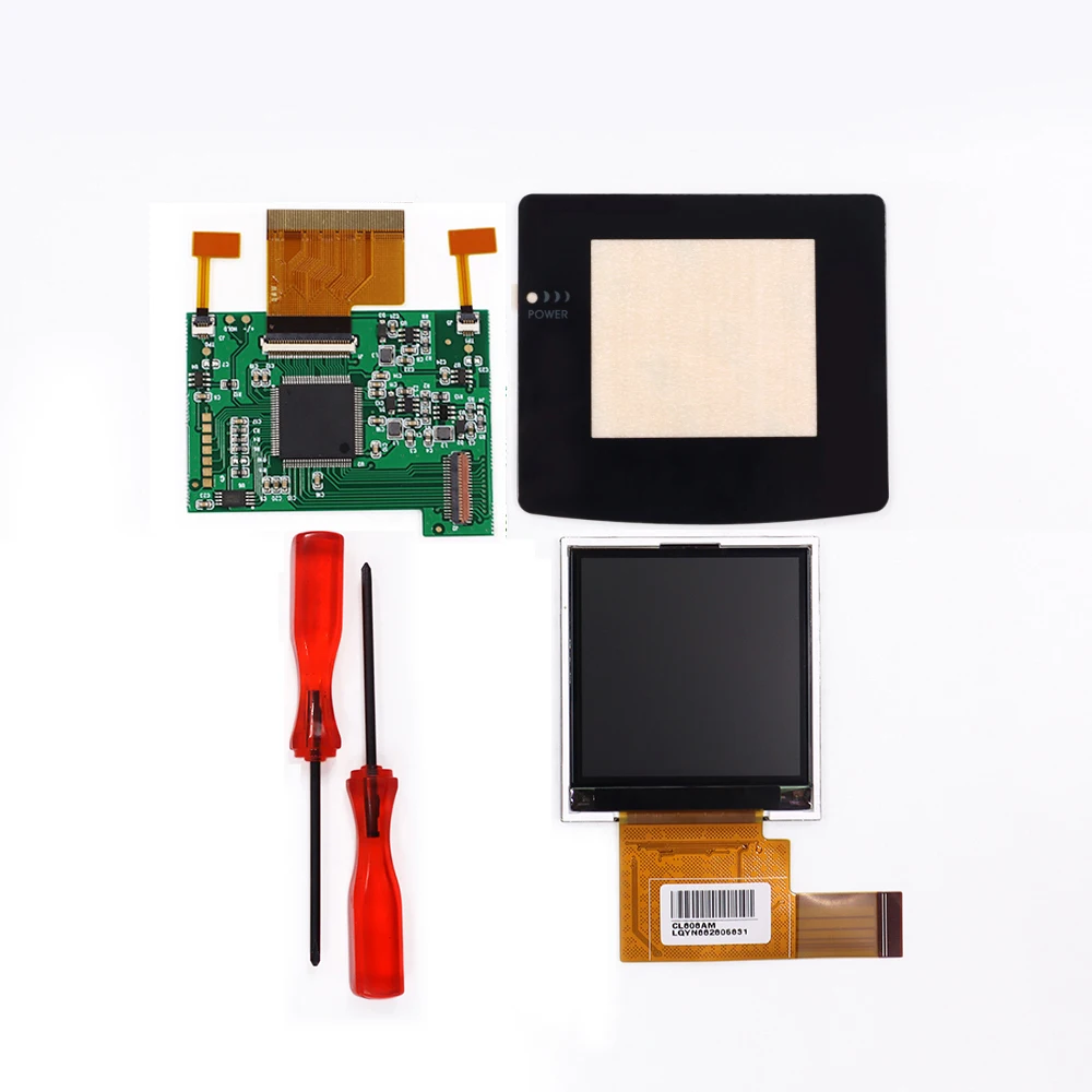 2.2 INCH IPS LCD Screen For GBC Backlight Color Adjust for Gameboy Color Smaller Display Size No cut shell image 3