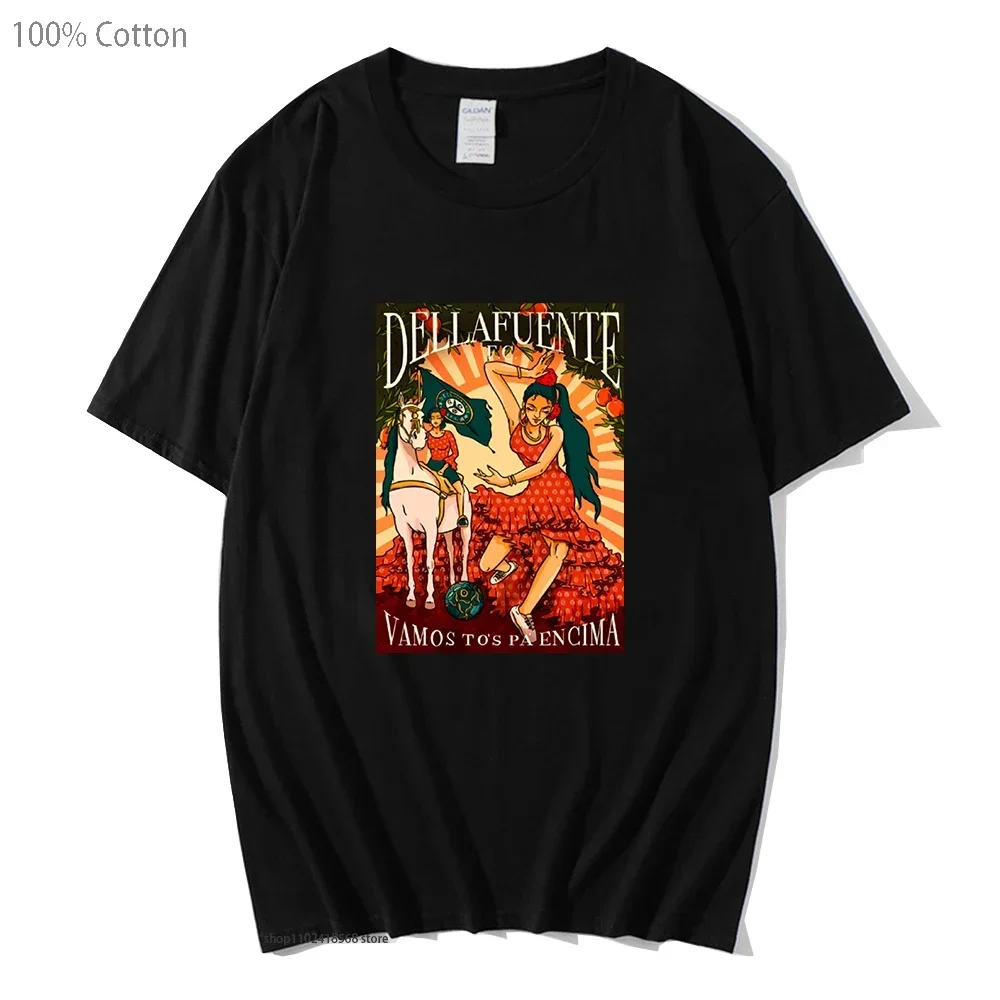 

Dellafuente T-Shirts Rap Tshirts Harajuku Unisex Fashion Tees Mens Short Sleeve Y2k Clothes Male Cartoon Tops 100% Cotton Tees