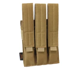 Tactical MP5 MP7 Triple Magazine Pouch Airsoft Modular Molle Mag Pouch Plate Carrier  for KRISS Hunting Bag