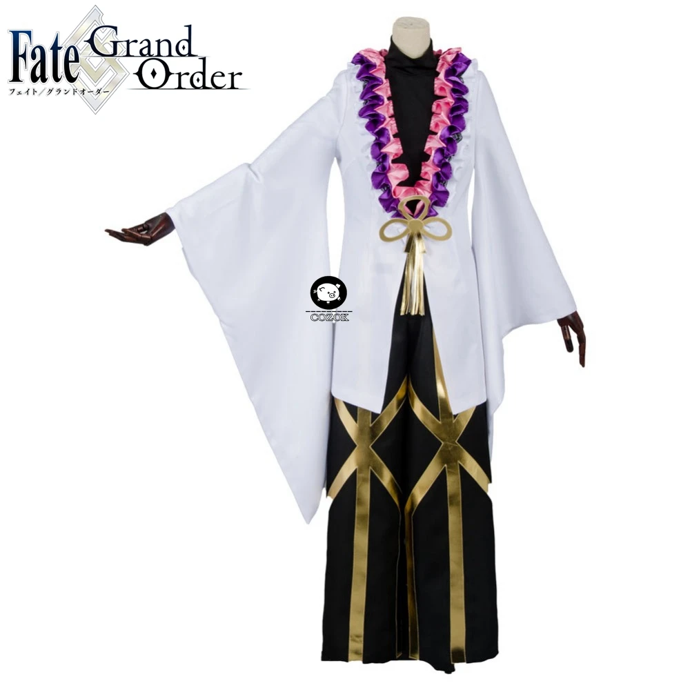 Fate Grand Order Caster Merlin Ambrosius Carnival Cosplay Costume Full Set Free Shipping