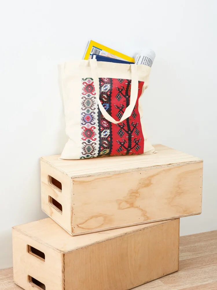 Boho Kilim Ethnic Tribal Pattern. Symbol of Prosperity and Love Tote Bag great bag Shopping bags shopper bags