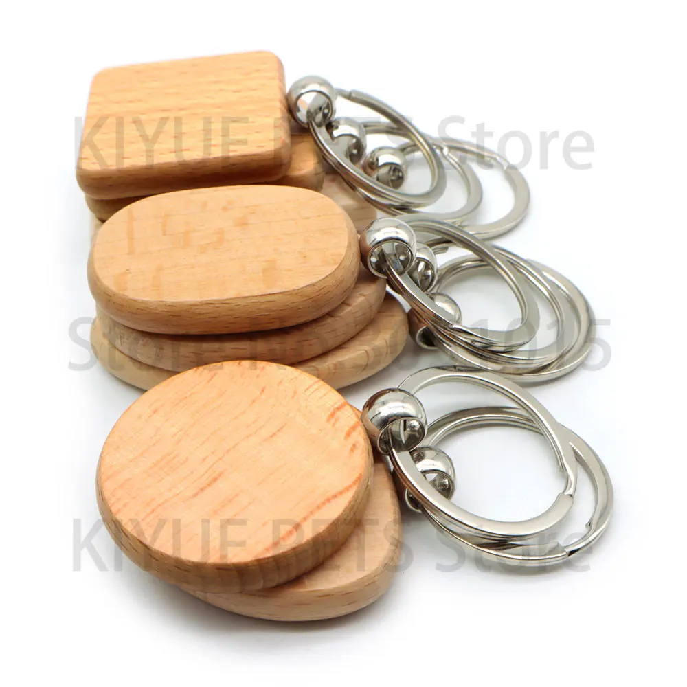 Etiquetas colgantes madera DIY para gatos y perros – Llaveros adornos - imagen 4