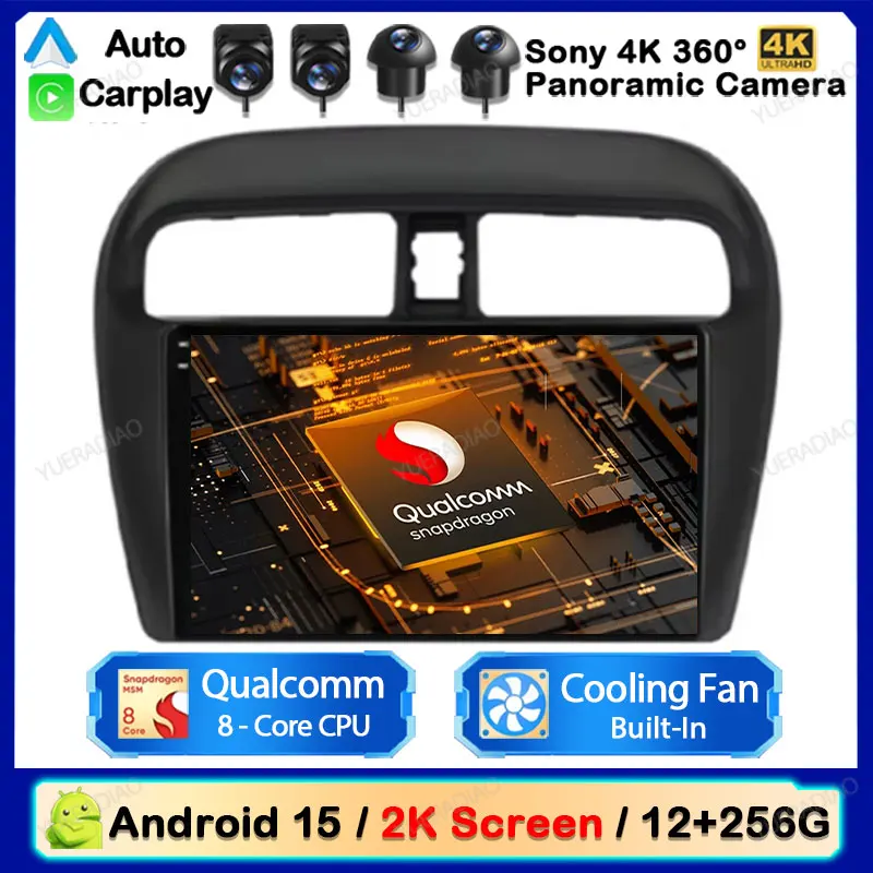 

Android 15 Car Radio For Mitsubishi Mirage Attrage 2012 2018 2019 Space Star 2014 NAVI GPS Multimedia Video Player 4G WIFI QLED
