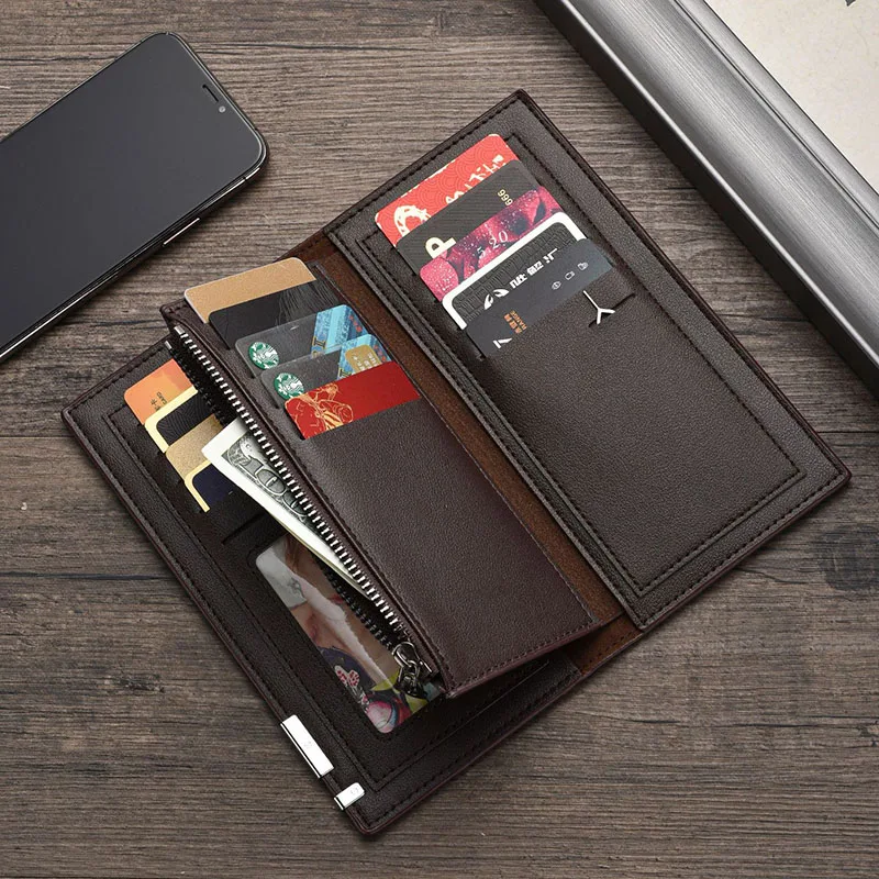 Men Wallets GOOD Product PU Leather Purses  Man's Clutch Black Wallets ID Holders For Business luxury wallet