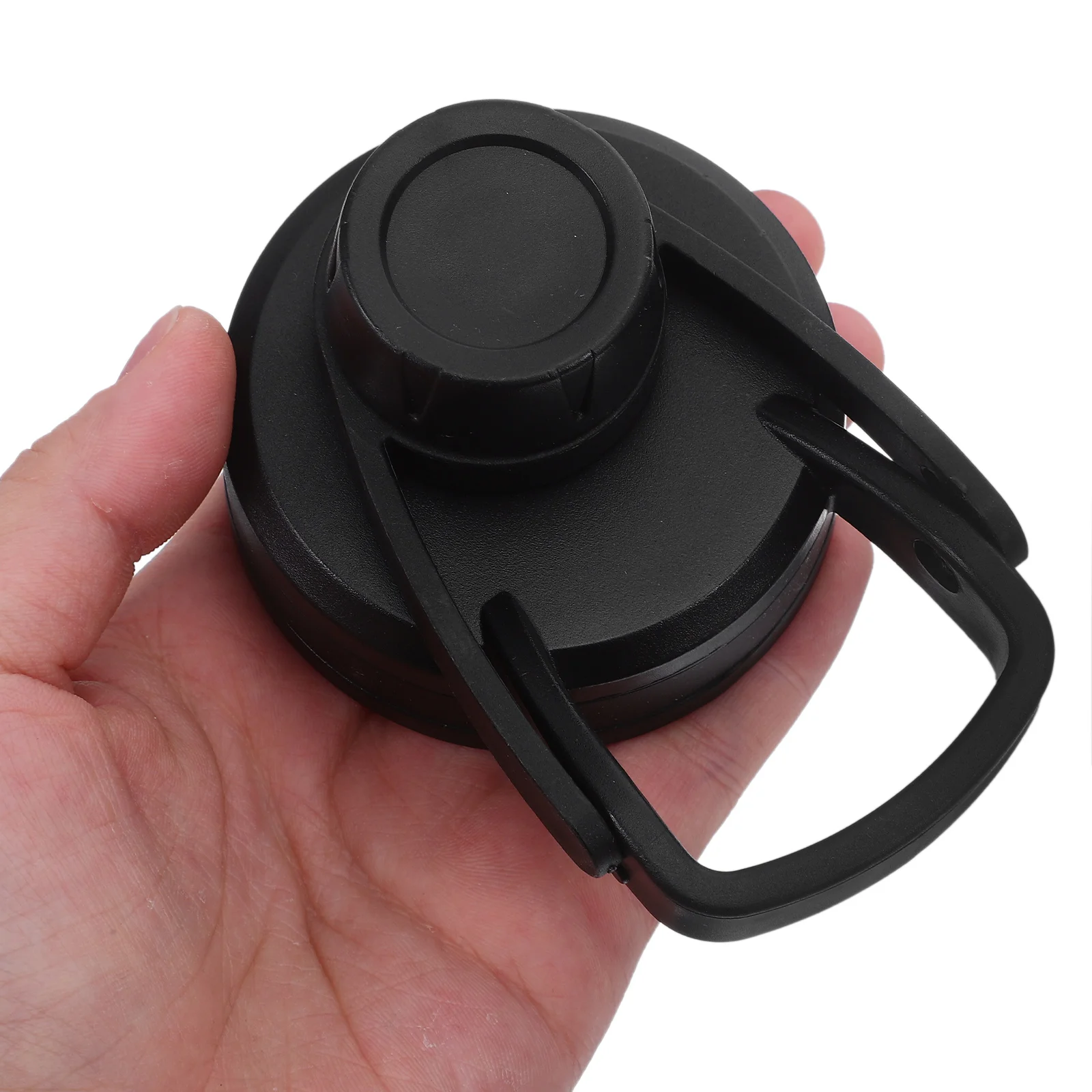 

2Pcs Insulated Tumbler Lid Spill-Proof Bottle Cap Wide Mouth Black Mug Cover Leakproof Spout for Household Travel