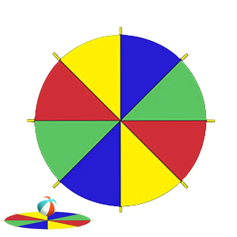 2/3m średnica dzieci na świeżym powietrzu gra zespołowa Prop tęczowe zabawki spadochronowe torba do skakania odbijająca się mata do zabawy aktywność szkolna gra logiczna