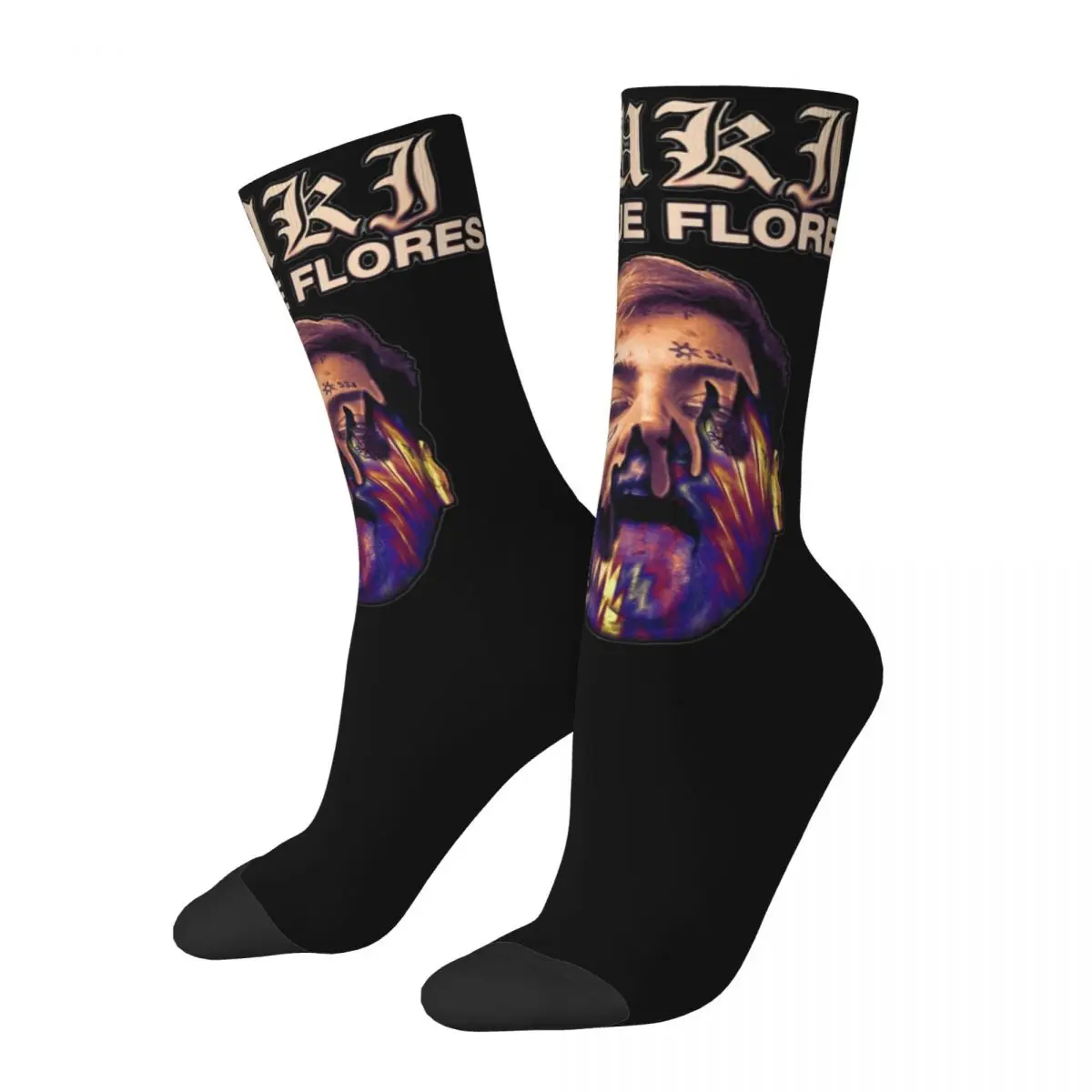 Casual Women's Socks Duki The Traje Flores Rap Accessories Warm Graphic Sock All Seasons