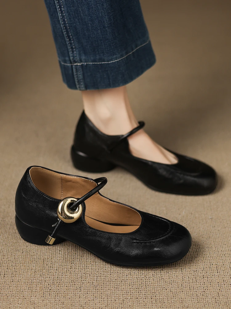 soft-leather-mary-jane-oes-women's-spring-autumn-new-sle-metal-bule-flat-boted-faionable-casual-round-toe-slip-on