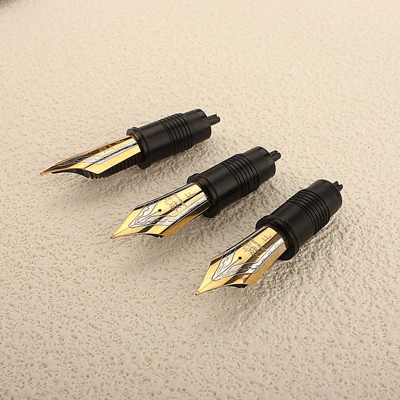 Jinhao Fountain Pen Nibs, Golden Metal Nibs, Substituído, EF, F, M Tamanho, X159, 9019