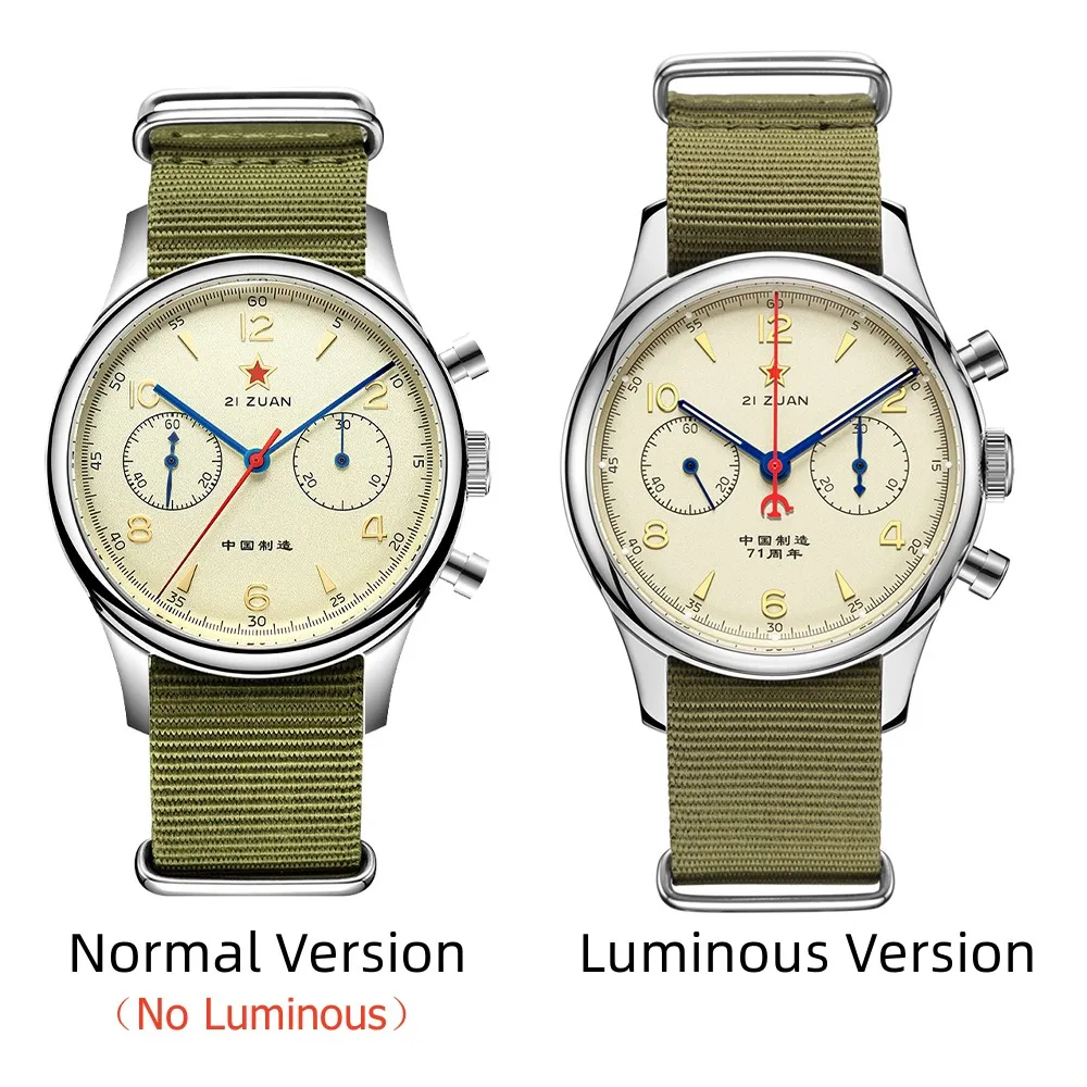 Seakoss 38 مللي متر 40 مللي متر للرجال 1963 كرونوغراف أكريليك الياقوت الزجاج مع النورس ST19 حركة لف اليد الذكور ساعات آلية