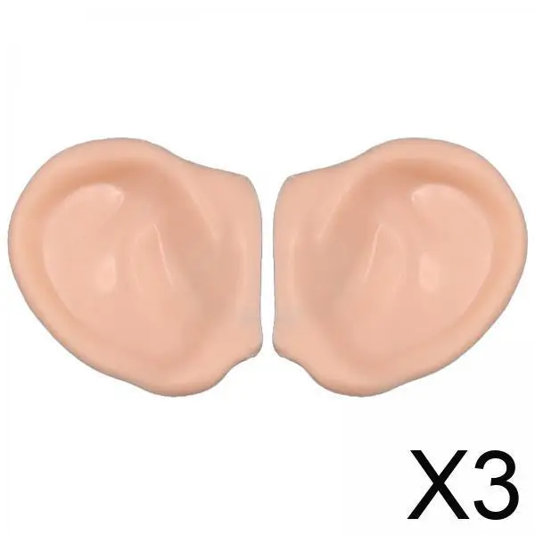 

1 Pair Plastic Doll Ears Replacement Natural L Size Reusable Toy Accessories for Blythe Doll Customization